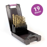 Reisser HSS Titanium Drill Set  (19pc) 1.0-10.0mm With Storage Case £33.99